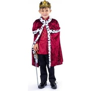 Dress-Up-America King Costume for Boys - Regal Prince Costume Set - Kids Royal King Outfit Large